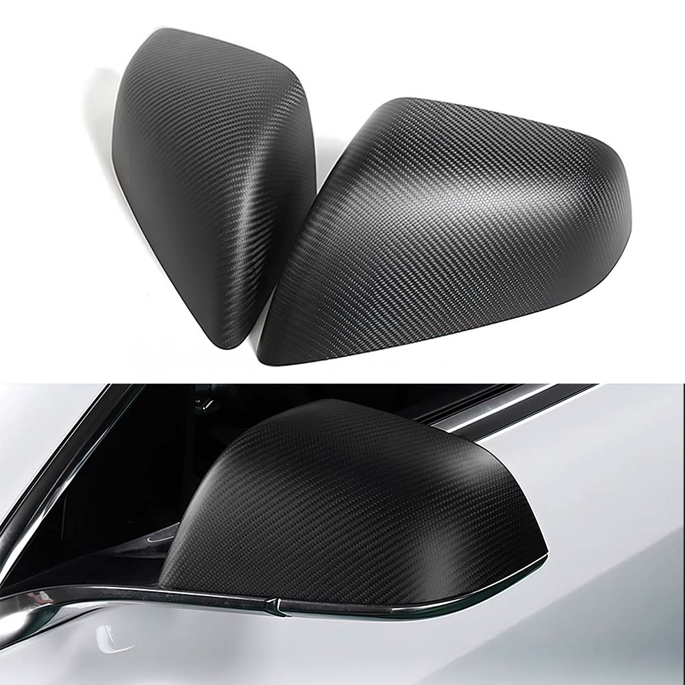 Cloudmall Tesla REAL Carbon Fiber Model 3&Y Side Mirror Cover