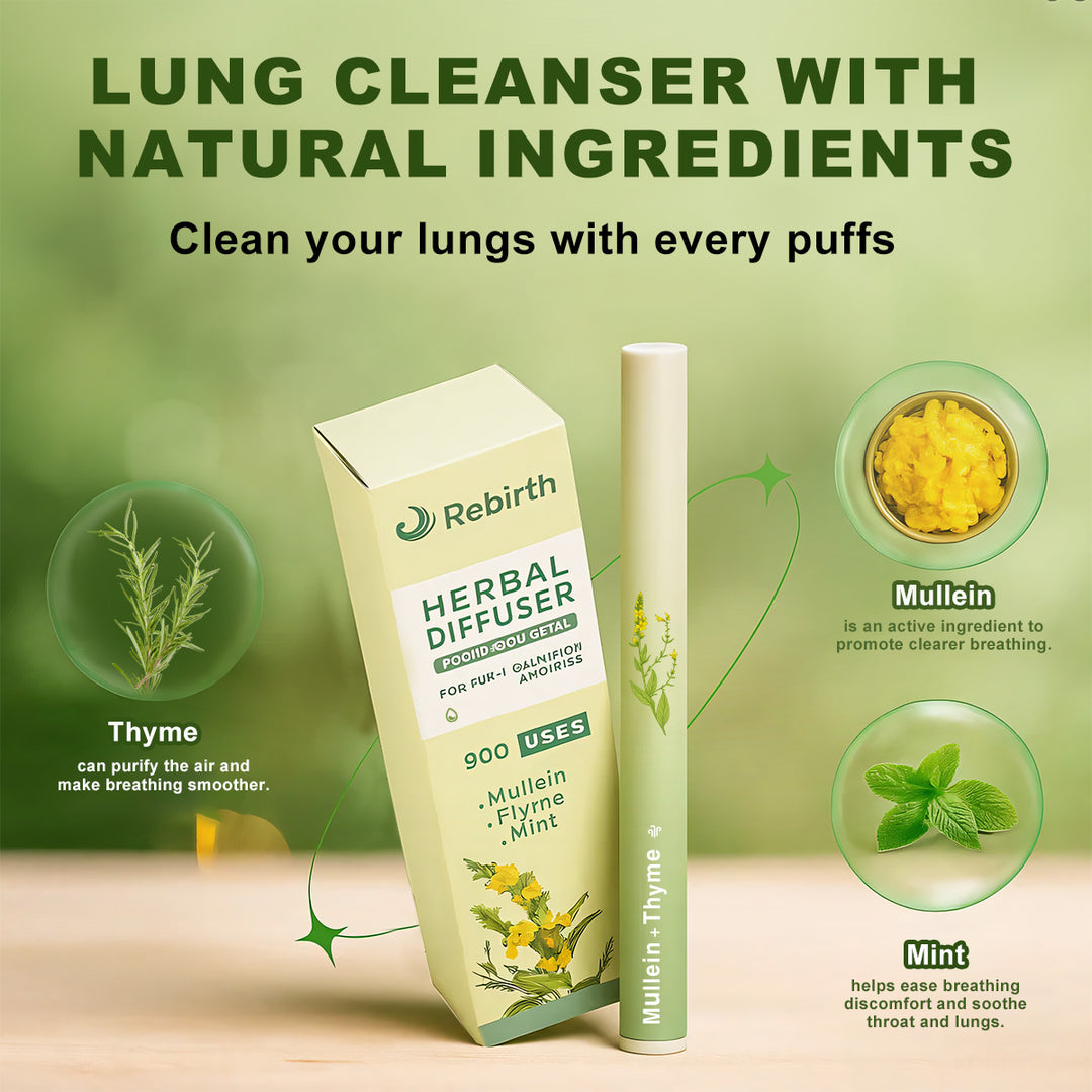 New Upgraded 900 Uses Rebirth Herbal Diffuser with Mullein, Thyme and Mint