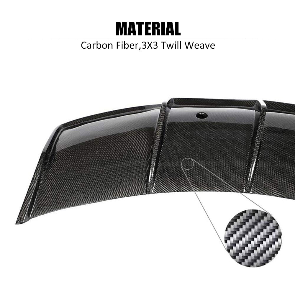Cloudmall REAL Carbon Fiber Rear Diffuser for Tesla Model 3