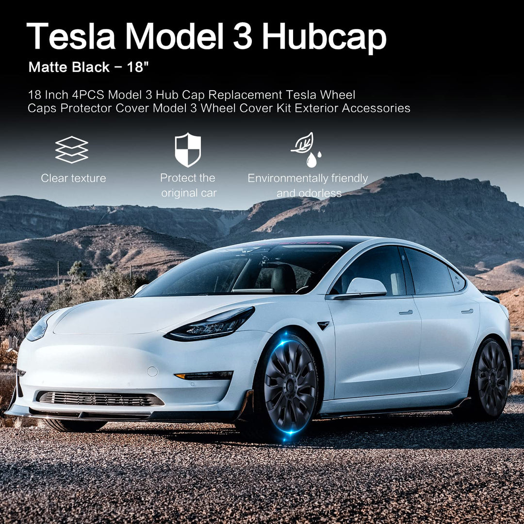 Cloudmall Tesla Model 3/Y Hubcap - 18/19 Inch 4PCS