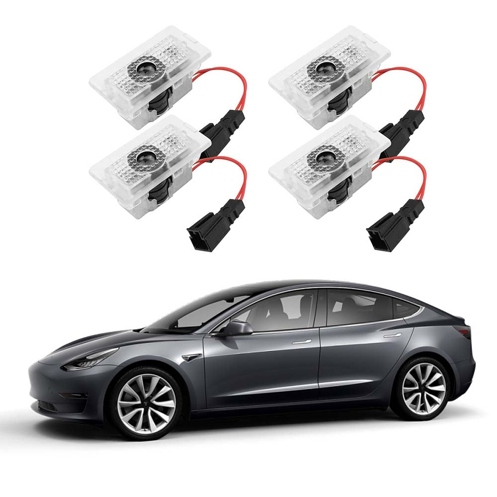 Cloudmall Tesla Door LED logo Projector puddle lights