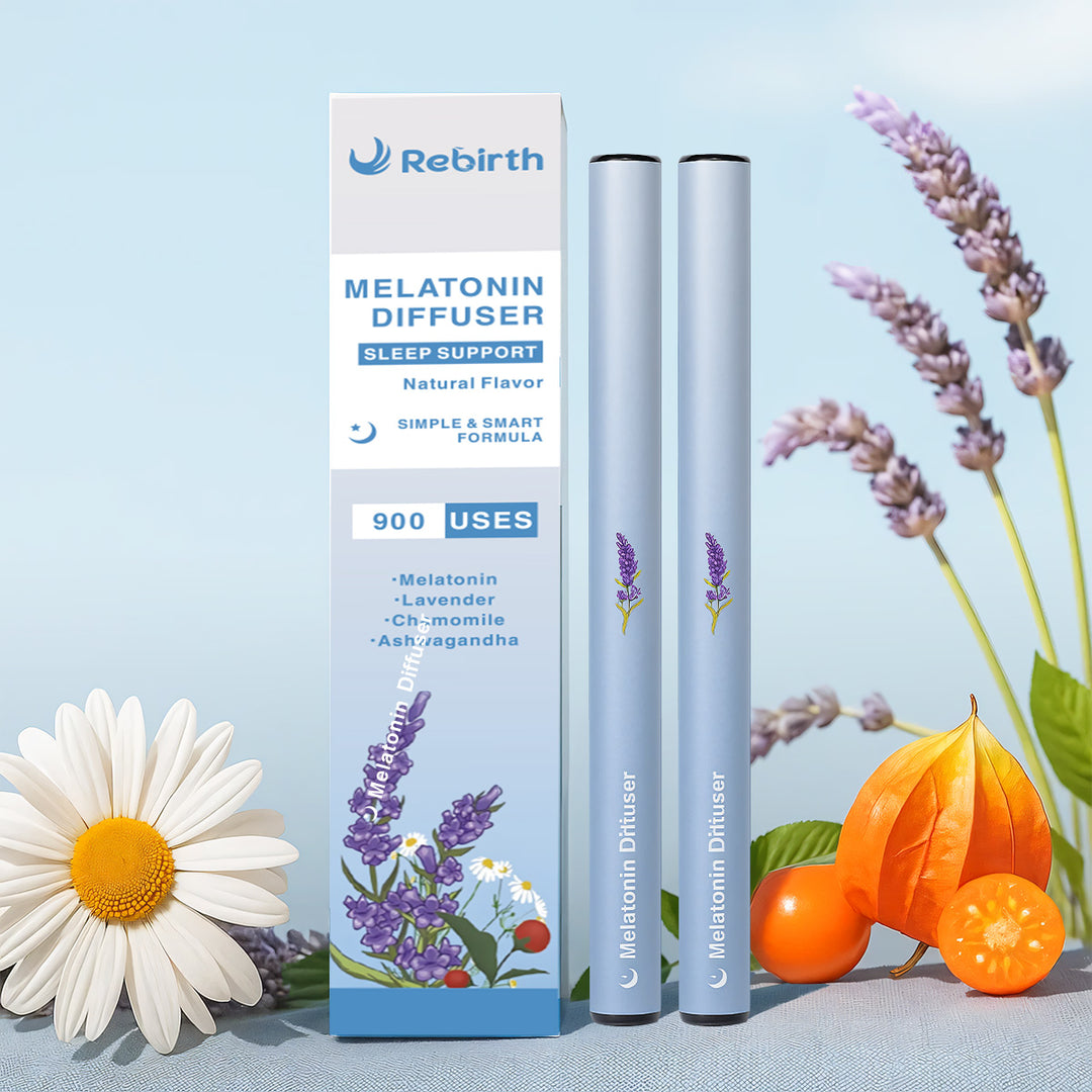 New Upgraded 900 Uses Rebirth Melatonin Diffuser with Melatonin, Lavender, Chamomile and Ashwagandha