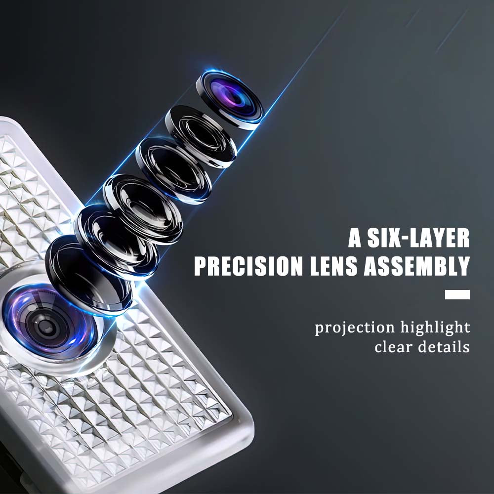 Cloudmall Tesla Door LED logo Projector puddle lights