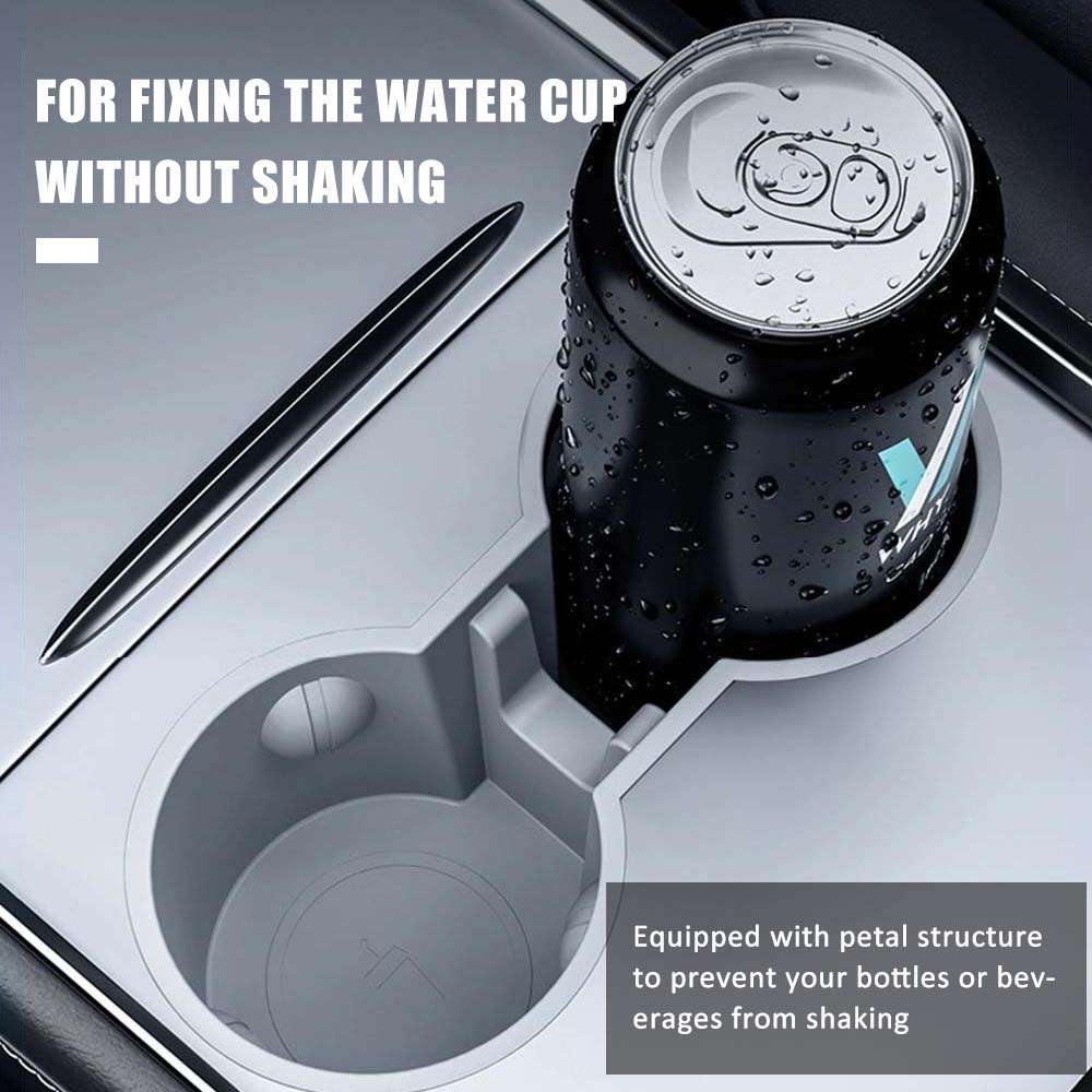 Cloudmall Center Console Cup Holder for Tesla Model 3/Y