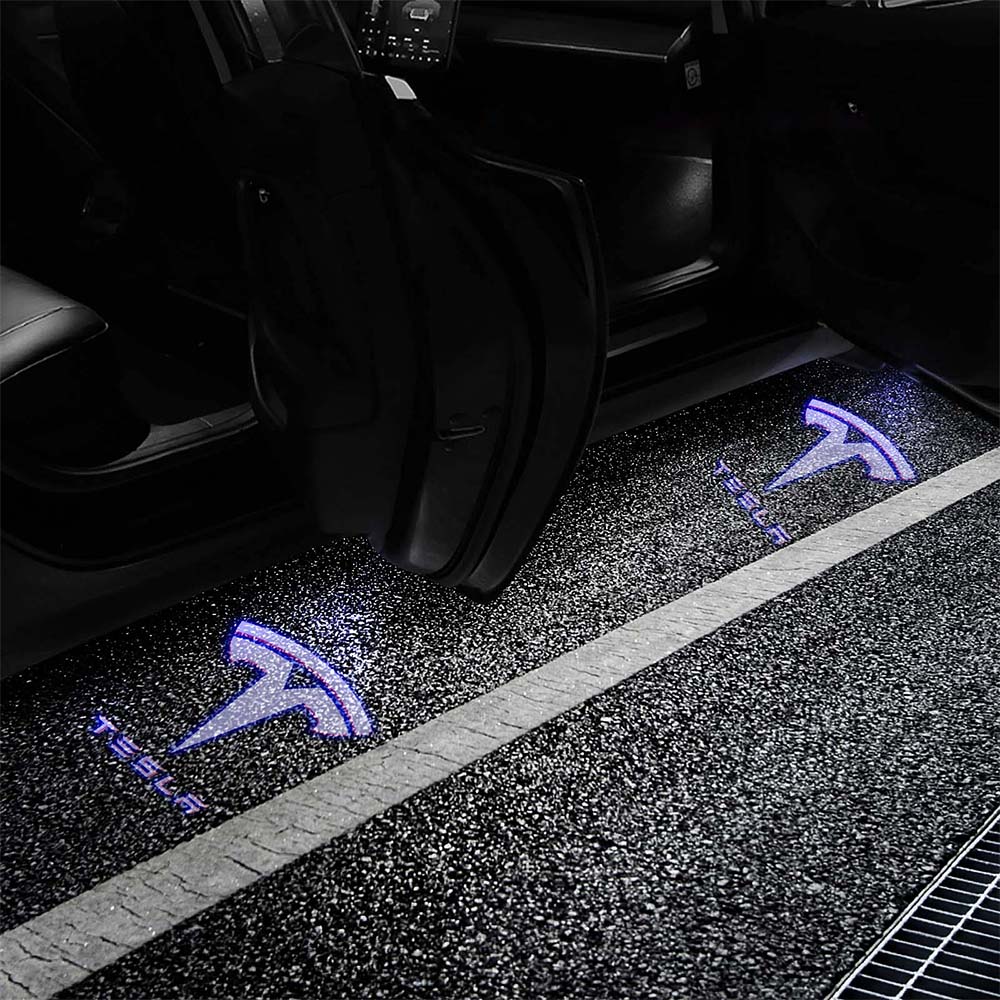 Cloudmall Tesla Door LED logo Projector puddle lights