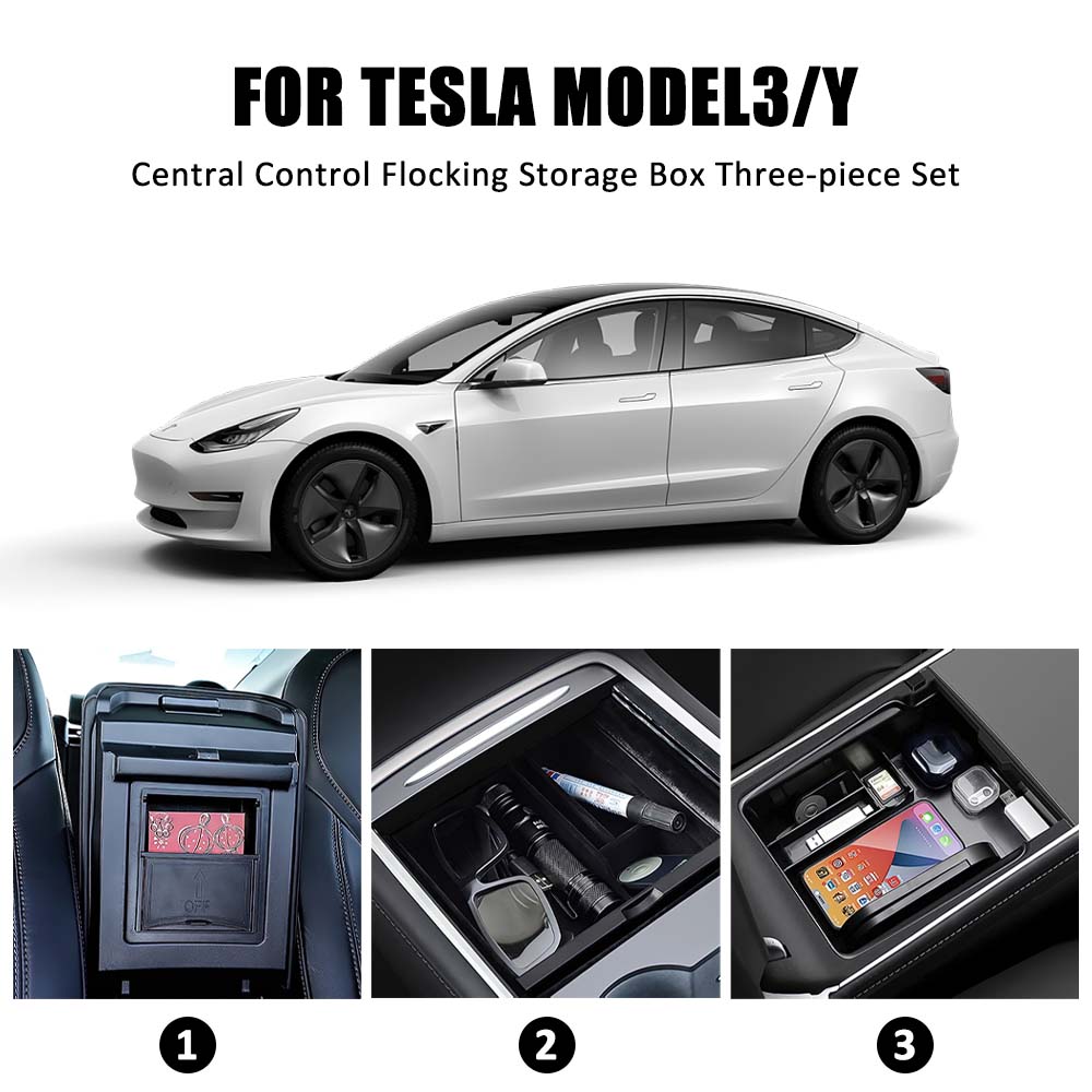 Car Storage Box For Tesla Model 3/Y Center Console Organizer