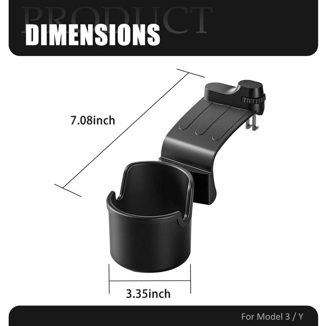Cloudmall Tesla Model3/Y Center Console Cup Holder